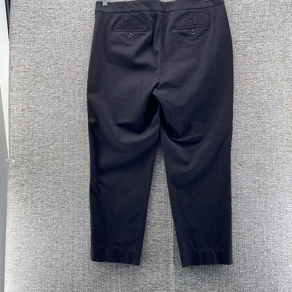 Talbots Pants 14 Black Cropped Straight Leg Trousers‎ Professional Chatham Crop - Picture 2 of 10